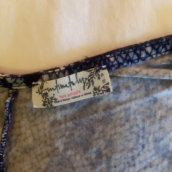 Free People Blue Snakeskin Cami - Picture 4 of 4